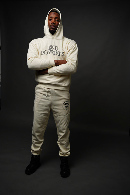 Cream End Poverty Sweat Suit