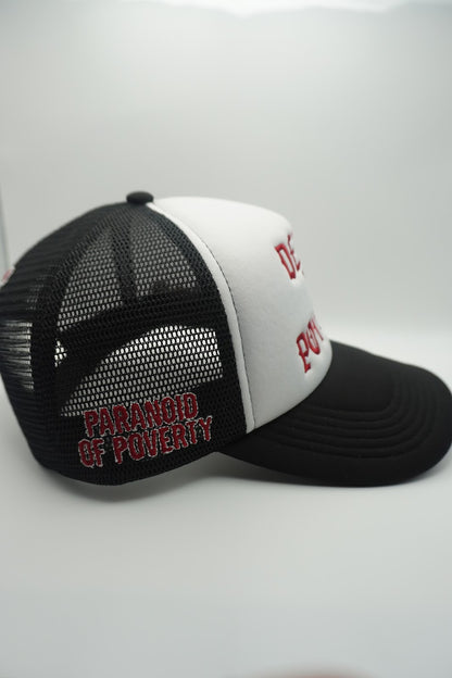 Red Logo Death To Poverty Hat